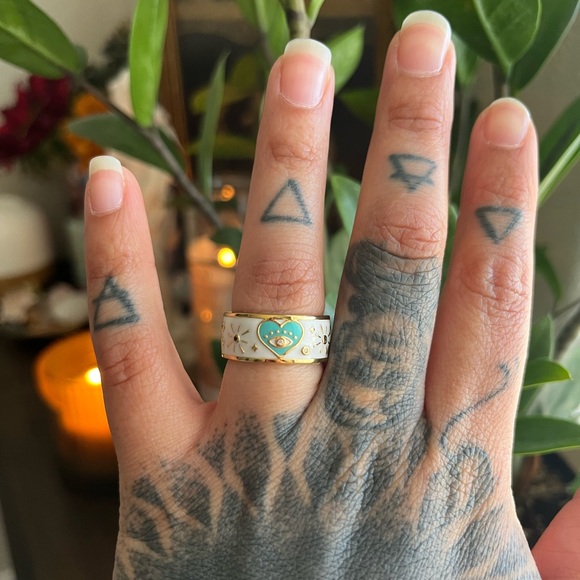 Karma Luck Boundless Love Diamond & Blue Topaz Ring - Picture 3 of 7